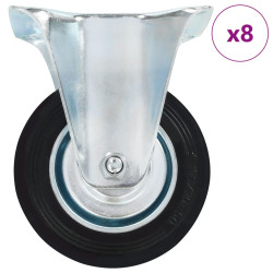 8 Pcs rodas fixas 100 mm
