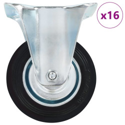 16 Pcs fixed casters 100 mm