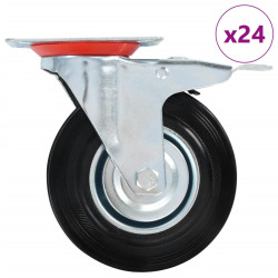 24 Pcs rodas giratórias 125 mm