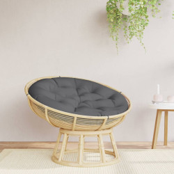 Almofadão redondo ø 100 x11 cm tecido oxford antracite