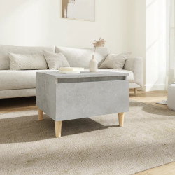 Mesa de apoio 50x46x35 cm derivados de madeira cinzento-cimento