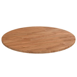 Tampo mesa redondo ø80x1,5 cm carvalho tratado castanho-claro