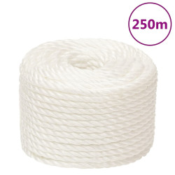 Corda de trabalho 16 mm 250 m polipropileno branco