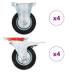 8 Pcs rodas 100 mm