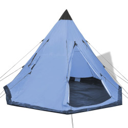 Tenda para 4 pessoas, azul