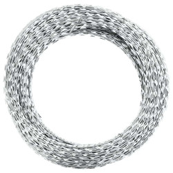 Rolo de arame farpado concertina em espiral aço galvanizado 60m