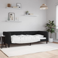 Sofá-cama 80x200 cm veludo preto