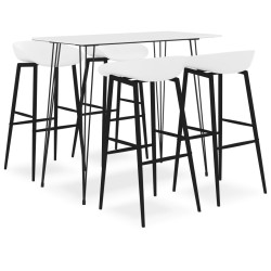 5 Pcs conjunto de bar branco