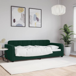 Sofá-cama 80x200 cm veludo verde-escuro
