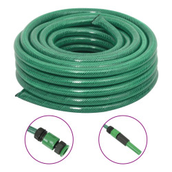 Mangueira de jardim com conjunto de encaixe 0,75" 10m PVC verde