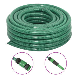 Mangueira de jardim com conjunto de encaixe 0,75" 50m PVC verde