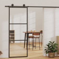 Porta deslizante c/ conj. ferragens 76x205cm vidro esg/alumínio