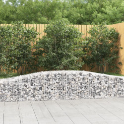 Cestos gabião arqueados 25pcs 400x50x40/60 cm ferro galvanizado