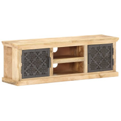 Móvel de TV com portas de aço 120x30x40cm mangueira maciça