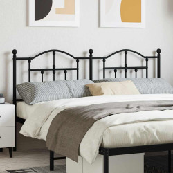 Cabeceira de substituição 160 cm metal preto