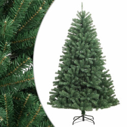 Árvore de natal artificial articulada com suporte 180 cm verde