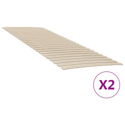 Substituição de ripas de cama com 48 ripas, 2 peças, 70x200 cm