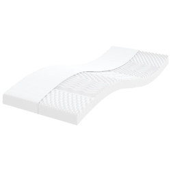 Colchão de espuma 90x200 cm 7 zonas dureza 20 ild branco