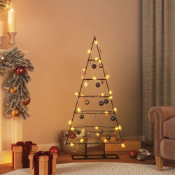 Árvore de natal para decoração 125 cm metal preto