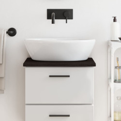 Bancada p/ wc 40x40x2 cm madeira tratada castanho-escuro