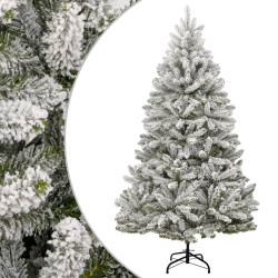 Árvore de natal artificial articulada c/ flocos de neve 270 cm