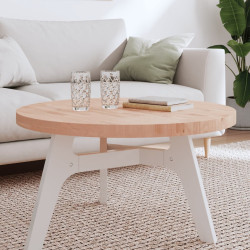 Tampo de mesa redondo ø80x4 cm madeira de faia maciça