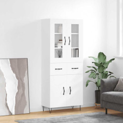 Armário alto 69,5x34x180 cm derivados de madeira branco