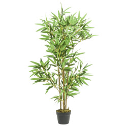 Árvore de bambu artificial 552 folhas 120 cm verde