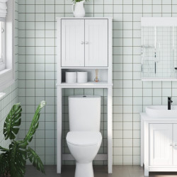 Móvel de sanita berg 60x27x164,5 cm madeira maciça branco