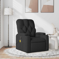 Poltrona de massagens reclinável tecido preto