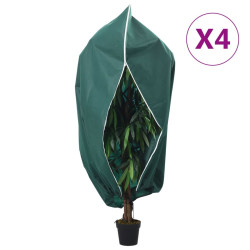 Coberturas para plantas com fecho 4 pcs 70 g/m² 3,93x3,5 m
