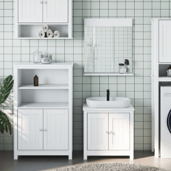 3 Pcs conjunto de móveis para wc berg pinho maciço branco