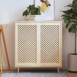 Portas de armário design treliça 2 pcs 49,5x99 cm pinho maciço