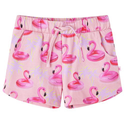 Calção para criança com cordão rosa-claro 104