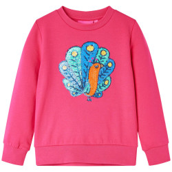 Sweatshirt para criança rosa-brilhante 116
