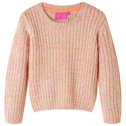 Camisola de malha para criança rosa-suave 104