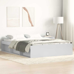 Estrutura de cama 140x190 cm branco