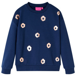 Sweatshirt para criança azul-marinho 104