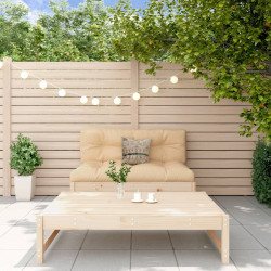 2 Pcs conjunto lounge de jardim madeira de pinho maciça
