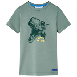T-shirt para criança caqui 104