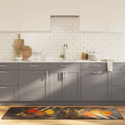 Tapete de cozinha lavável 60x180 cm multicor