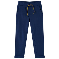 Calças de criança com cordão azul-marinho 92