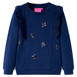 Sweatshirt para criança azul-marinho 140