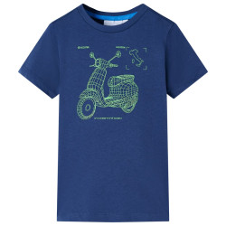 T-shirt de criança azul-escuro 104