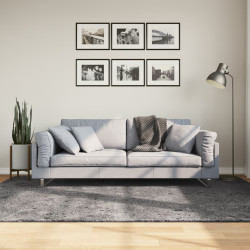 Tapete pelo curto macio e lavável huarte 160x230 cm antracite