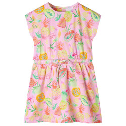 Vestido de criança rosa suave 140