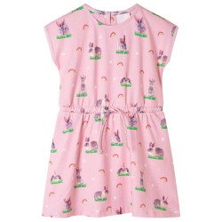 Vestido para criança rosa-claro 104