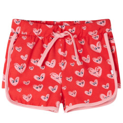 Calções de criança com cordão vermelho 116