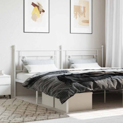Cabeceira de substituição 200 cm metal branco