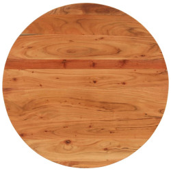 Tampo de mesa redondo ø80x2,5 cm madeira de acácia maciça